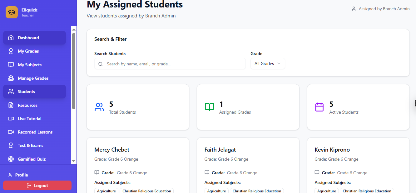 Classroom management